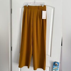 Lululemon Wide Leg Pants in Mustard